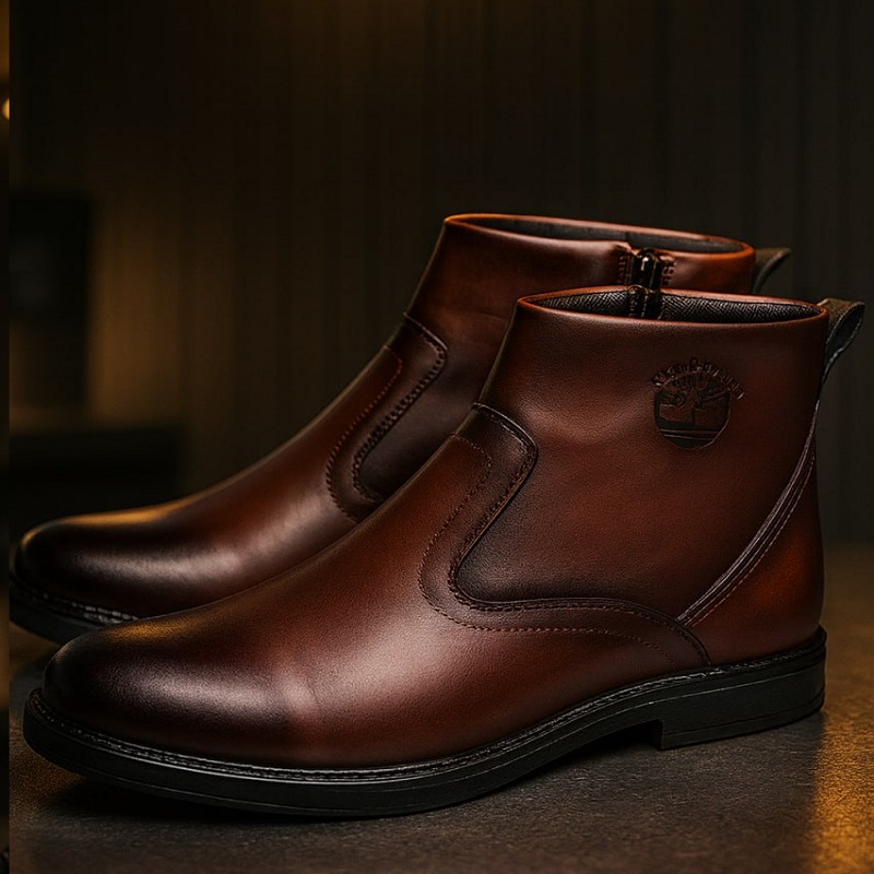 نیم بوت مردانه قهوه ای مدل Rad