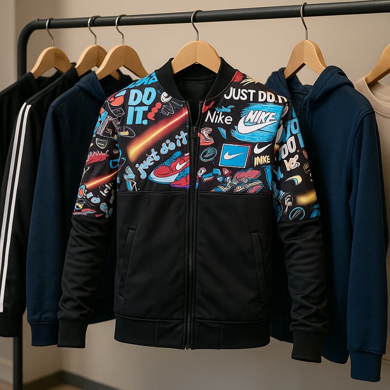 سوییشرت نایک رنگی مردانه مدل L62