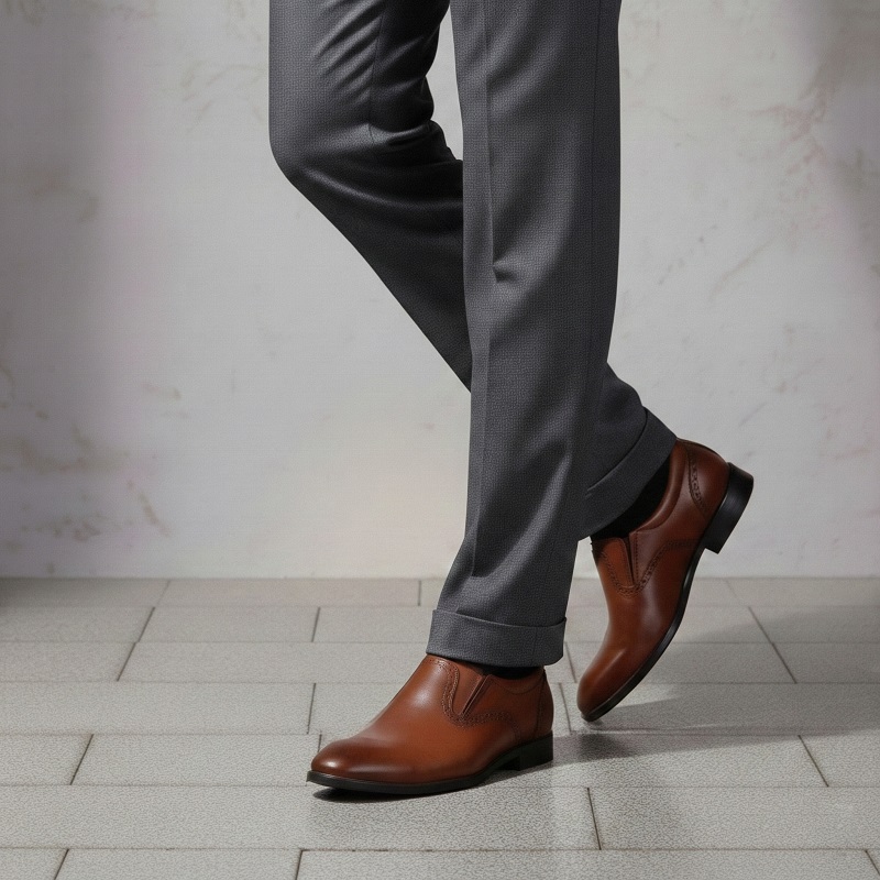 کفش رسمی مردانه مدل Dena-عسلی